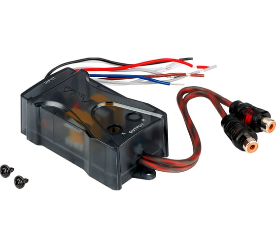 Адаптер AurA RCA Hi/Lo 2-канальный, с управляющим проводом RHL-2222