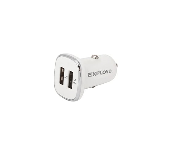 Автомобильное зарядное устройство Exployd 2 USB белый EX-Z-1132