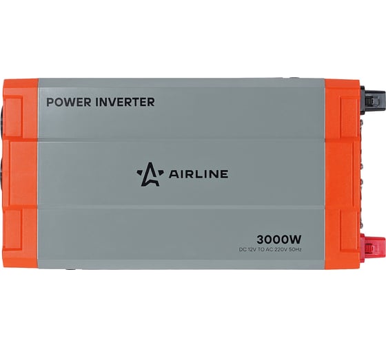 Инвертор автомобильный AIRLINE 12В-220В, 3000 Вт AEAM003