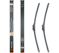 Щетки стеклоочистителя AIRLINE комплект 650/580мм (26/23) бескаркасные PREMIUM с креплением Push Button 19 мм, 2 штуки AWBM092