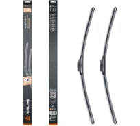 Щетки стеклоочистителя AIRLINE комплект 650/480мм (26/19) бескаркасные PREMIUM с креплением Крючок 9x3, 9x4 мм, 2 штуки AWBM083