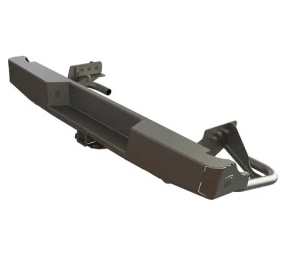 Бампер силовой задний STC Mitsubishi L200 2006-2013 с квадратом под фаркоп STC-ML200/06-BR