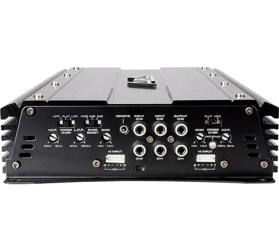 Усилитель мощности AurA 4-канальный, 4x80 Вт RMS, высоковольтный вход (Hi-level input) INDIGO-4.80