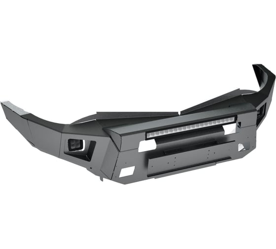 Бампер силовой передний STC тип Revo Mitsubishi L200 2006-2015 с защитной дугой, противотуманными фарами и балкой дальнего света STC-ML200/06-BFR-C1-L1L4