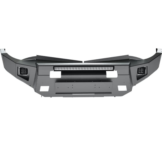 Бампер силовой передний STC тип Revo Mitsubishi L200 2006-2015 с защитной дугой, противотуманными фарами и балкой дальнего света STC-ML200/06-BFR-C1-L1L4