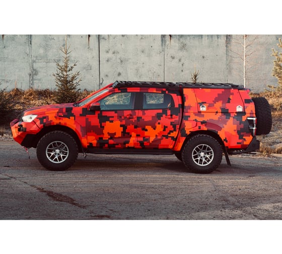 Пороги силовые STC Isuzu D-Max 2012-2020 цельная ступень STC-ID-MAX/12-S-C1