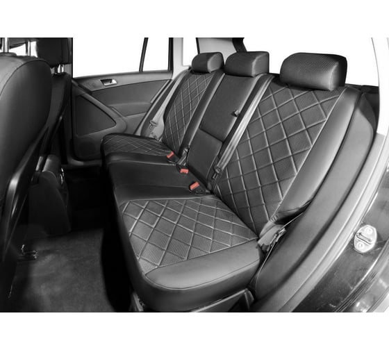 Авточехлы Rival Ромб (40/60) Volkswagen Tiguan (со столиком на передних спинках) 07-17, SC.5805.2