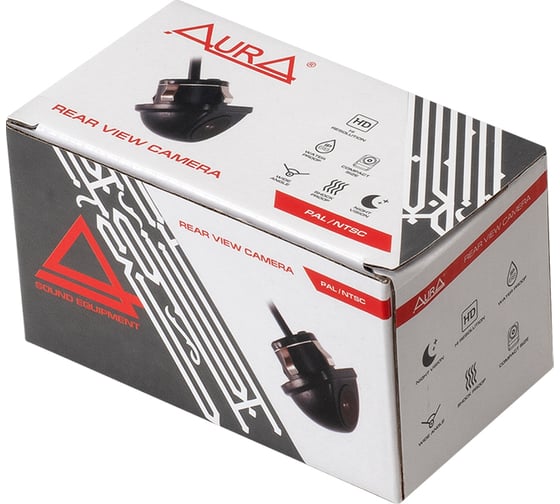 Камера заднего вида AURA IP68, угол обзора 170 гр., 976x592 пикселей, 800 TVL RVC-6233