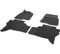 Коврики в салон автомобиля Rival для Mitsubishi Pajero IV 2006-2014 2014-н.в., полиуретан, без крепежа, 4 шт., 14004002