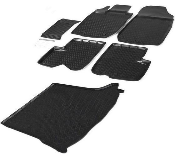 Коврики в салон и в багажник автомобиля Rival для Lada Largus, универсал, 5 мест K16003001-2 1
