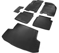 Коврики в салон и в багажник автомобиля Rival для Chevrolet Aveo T200/T250, седан K11001004-5