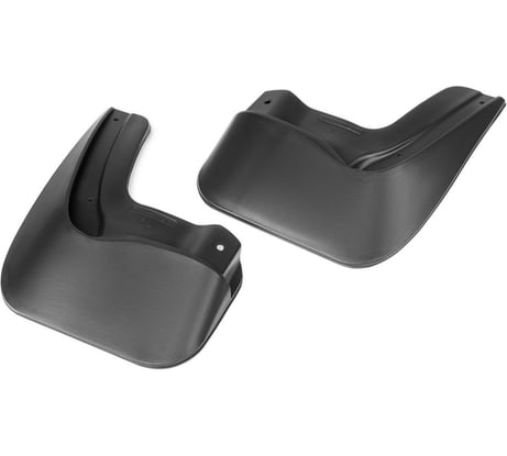Брызговики задние Rival для Lada Largus универсал (для автомобилей с ворсовыми подкрылками) 2019-2021, термоэластопласт, 2 шт., с крепежом, 26003004