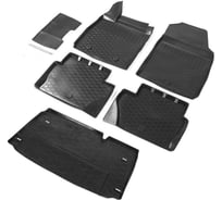 Коврики в салон и в багажник автомобиля Rival для Ford EcoSport I рестайлинг 2017-н.в., полиуретан, с крепежом, 6 шт., K11803003-1