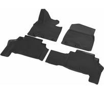 Коврики в салон автомобиля Rival для Toyota Land Cruiser 200 рестайлинг 2012-2015 2015-н.в., полиуретан, с крепежом, 4 шт., 15705003