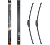 Щетки стеклоочистителя бескаркасные AIRLINE комплект 650/350мм (26/14) PREMIUM с креплением Bayonet arm 9x4 мм, 2 штуки AWBM068