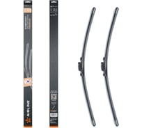 Щетки стеклоочистителя бескаркасные AIRLINE комплект 650/400мм (26/16) PREMIUM с креплением VATL5.1, 2 штуки AWBM073