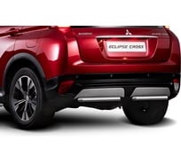 Защита заднего бампера Rival d42 для Mitsubishi Eclipse Cross 2018-2021, нерж. сталь, 2 части, R.4014.009