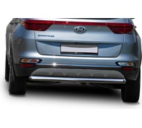 Защита заднего бампера Rival d57 для Kia Sportage IV рестайлинг (кроме GT-Line) 2018-н.в., нерж. сталь, R.2811.002