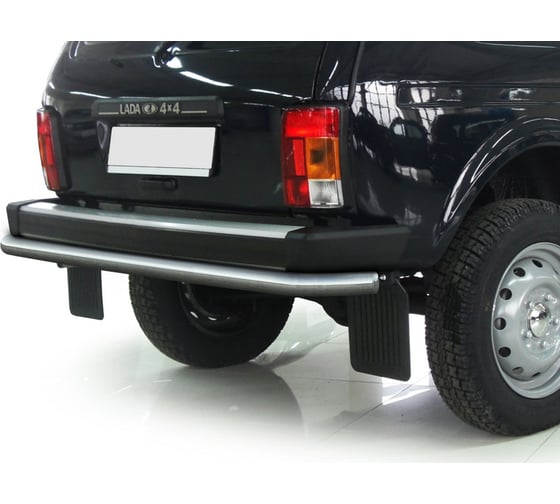 Защита заднего бампера Rival d57 для ВАЗ 2121 (4x4) 3-дв. 1977-2019 2019-н.в., нерж. сталь, R.6002.005