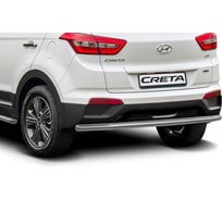 Защита заднего бампера d57 Rival для Hyundai Creta 2016-2020 2020-н.в., нерж. сталь, R.2310.009