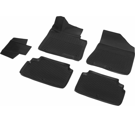 Коврики в салон автомобиля Rival для Kia K5 седан 2020-н.в., полиуретан, без крепежа, 5 шт., 12811001 1