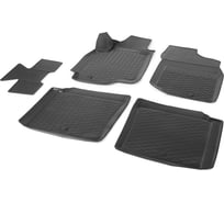 Коврики в салон автомобиля Rival для Mitsubishi Lancer IX седан, универсал 2003-2010, полиуретан, без крепежа, 5 шт., 14007002