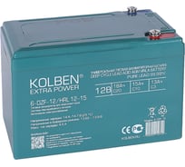 Аккумулятор тяговый KOLBEN 6-DZF-12 12В 14Ач C5 151x100x99 мм 6-DZF-12_HRL-12-15