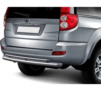 Защита заднего бампера Rival d76+d42 для Great Wall Hover H5 2011-2016, нерж. сталь, R.2008.006