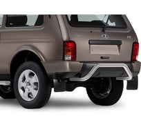 Защита заднего бампера Rival d57 скоба для ВАЗ 2121 (4x4) 3-дв. (Urban) 2014-2019 2019-н.в., нерж. сталь, R.6004.004