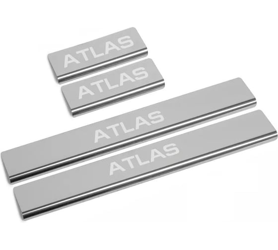 Накладки порогов AutoMax (4 шт.) Geely Atlas 2023- AMGEATL01 1