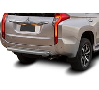 Защита заднего бампера Rival d76 для Mitsubishi Pajero Sport III 2016-н.в., нерж. сталь, R.4012.009