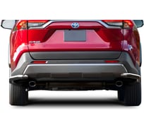 Защита заднего бампера Rival d57 уголки для Toyota RAV4 XA50 (кроме MTR Design) 2019-н.в., нерж. сталь, 2 части, R.5725.008