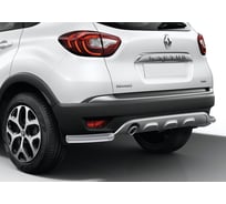 Защита заднего бампера Rival d57 уголки для Renault Kaptur 2016-2020, нерж. сталь, 2 части, R.4704.005