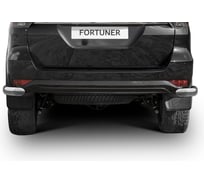 Защита заднего бампера Rival d76 уголки для Toyota Fortuner II 2017-2020, нерж. сталь, 2 части, R.5720.009