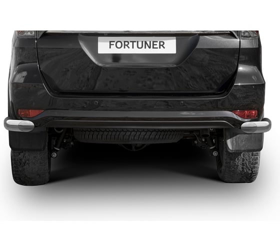 Защита заднего бампера Rival d76 уголки для Toyota Fortuner II 2017-2020, нерж. сталь, 2 части, R.5720.009 1