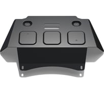 Защита картера Rival для Chevrolet Niva 2002-2020/Lada Niva 2123 2020-н.в., сталь 3 мм, с крепежом, 222.1021.1