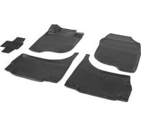 Коврики в салон автомобиля Rival для Mitsubishi L200 V пикап 2015-2019, полиуретан, без крепежа, 5 шт., 14003001