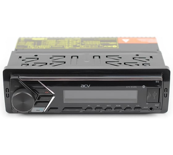Автомагнитола ACV 1din, зеленая, Bluetooth/USB/AUX/SD/FM, 4х50 AVS-814BG