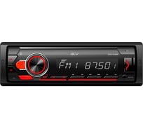 Автомагнитола ACV 1din, красная, Bluetooth/USB/AUX/SD/FM, 4х50 AVS-912BR