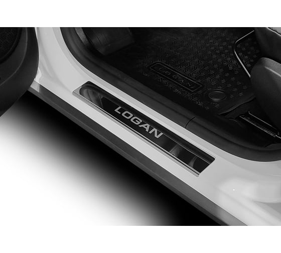 Накладки порогов AutoMax (4 шт.) Renault Logan 2014- AMRELOG01