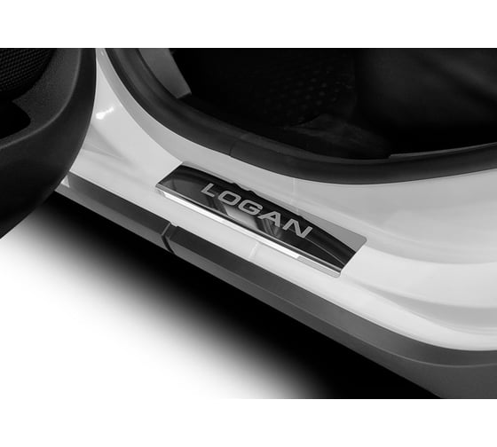 Накладки порогов AutoMax (4 шт.) Renault Logan 2014- AMRELOG01