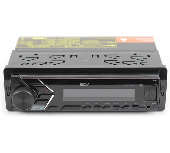 Автомагнитола ACV 1din, мультицвет, FM/MP3/USB/BT/SD/FM, 4х50 AVS-814BM