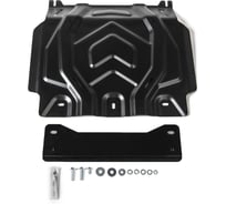 Защита картера Rival для Fiat Fullback 2016-н.в./Mitsubishi L200 V 2015-2019 2018-н.в./Pajero Sport III 2016-н.в., сталь 3 мм, с крепежом, 2111.4041.2.3