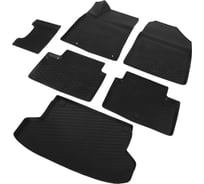 Коврики в салон и в багажник автомобиля Rival для Kia Ceed III универсал (Comfort, Luxe, Classic, Prestige) 2018-н.в., полиуретан, без крепежа, 6 шт., K12801007-6