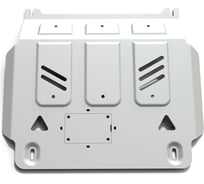 Защита картера Rival для Mitsubishi L200 IV 2006-2015/Pajero Sport II 2008-2016, штампованная, алюминий 6 мм, с крепежом, 2333.4033.1.6