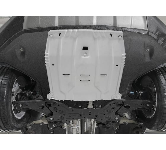 Защита картера и КПП Rival для Hyundai Palisade V - 3.5, 2.2D 220 л.с. 2020-н.в., алюминий 333.2385.1