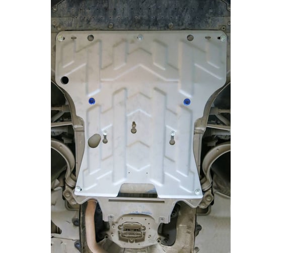 Защита картера и КПП Rival для Audi A4 B8 2007-2015/A5 8T 2007-2016, штампованная, алюминий 4 мм, с крепежом, 333.0324.1