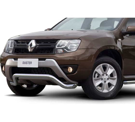 Защита переднего бампера Rival d57 волна для Renault Duster I рестайлинг 2015-н.в., R.4703.003 1