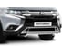 Защита переднего бампера d42 волна короткая Rival для Mitsubishi Outlander III рестайлинг 2015-2018 2018-н.в., R.4010.001 1