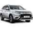 Защита переднего бампера d42 волна короткая Rival для Mitsubishi Outlander III рестайлинг 2015-2018 2018-н.в., R.4010.001 2